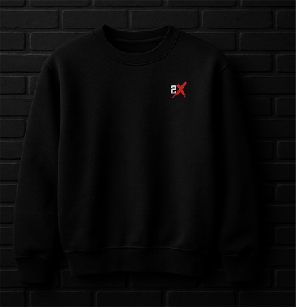 Casanova 2X 188 Collection: Justice for 2X - Midweight Crewneck Pullover (Embroidered 2X Logo)